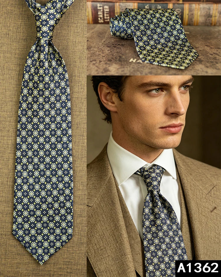 100% Silk Men's Printed Necktie – Vintage & Novelty Collection