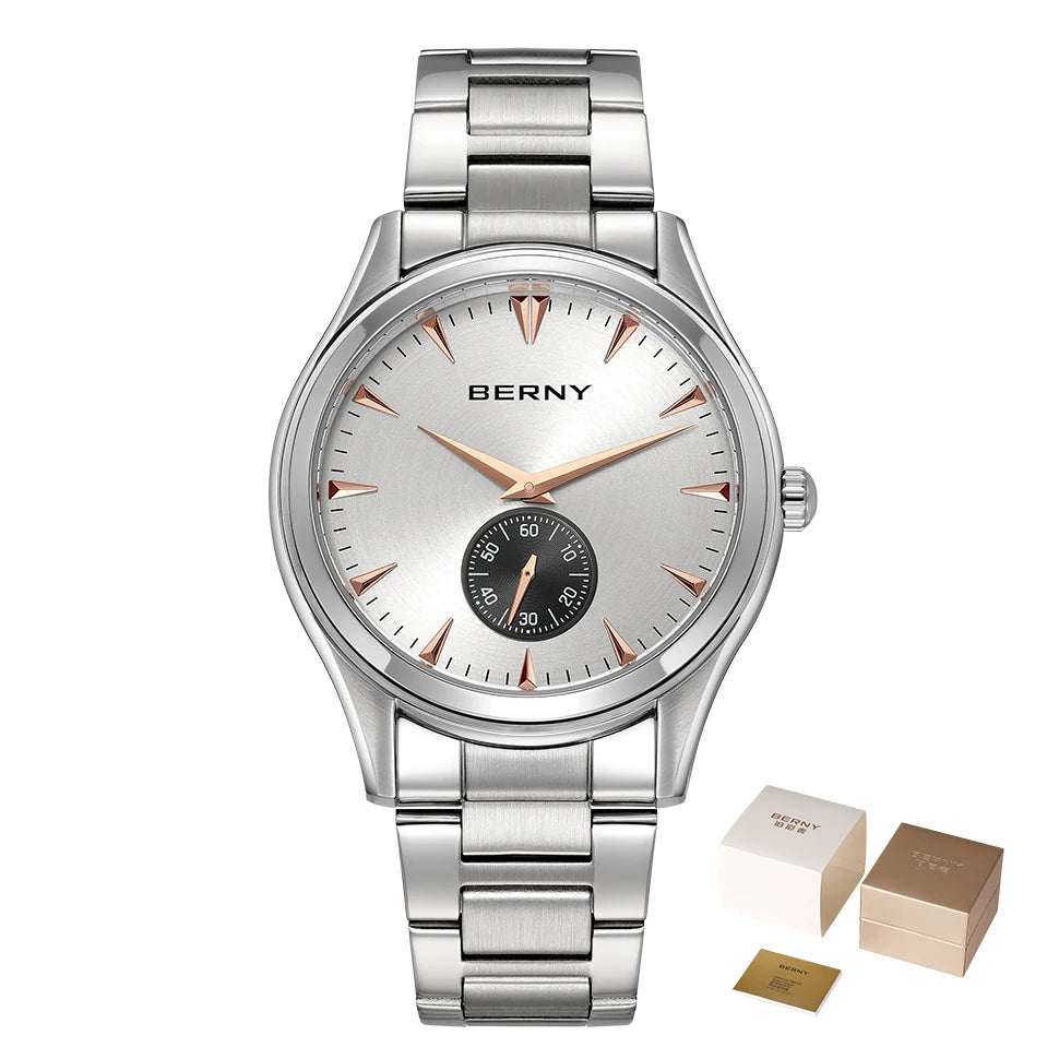 BERNY 2692M Men's Quartz Watch | Stainless Steel | 5ATM Water Resistant