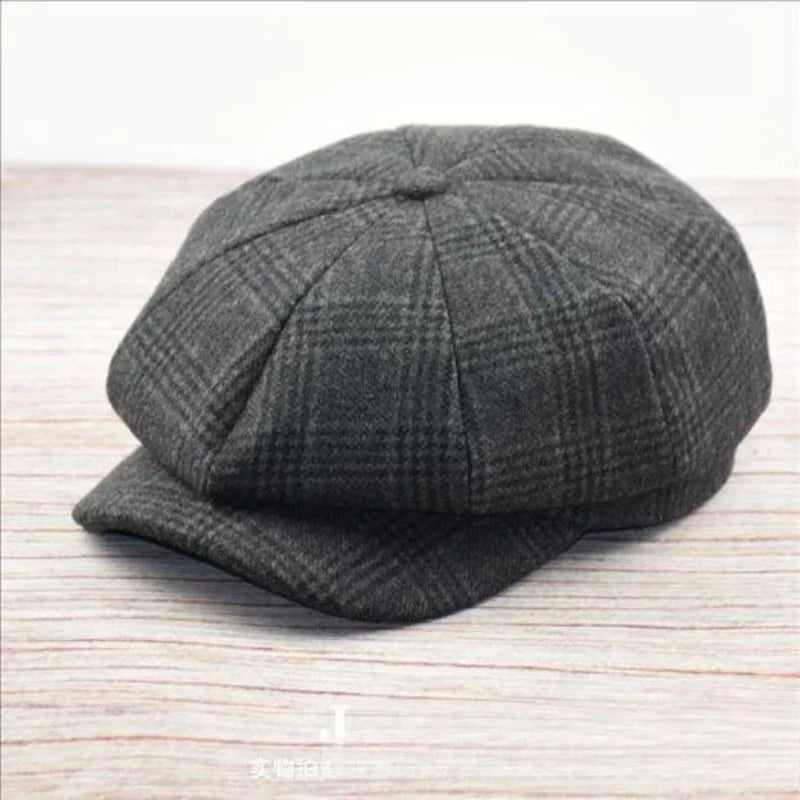 Men's Herringbone Newsboy Cap – Large Fit