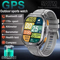 GPS Outdoor Smartwatch | 1.96" AMOLED, 5ATM 50m, Barometric Altimeter & Compass
