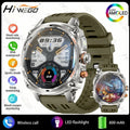 Hiwego Outdoor Smartwatch | 800mAh, 1.75" AMOLED, IP68, GPS & LED Flashlight