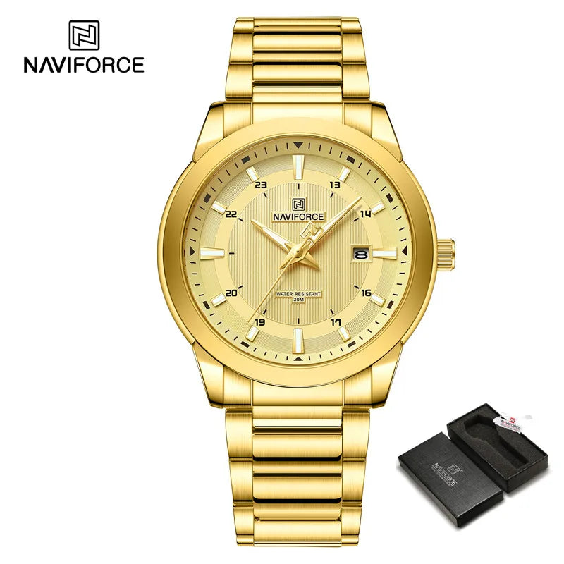 NAVIFORCE NF8029 Fashion Sport Watch | Stainless Steel | Luminous | Date Display