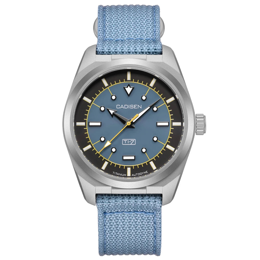 Cadisen C8246 Automatic Watch – Miyota 8215, Sapphire Crystal, NATO Strap, 100m Water Resistant