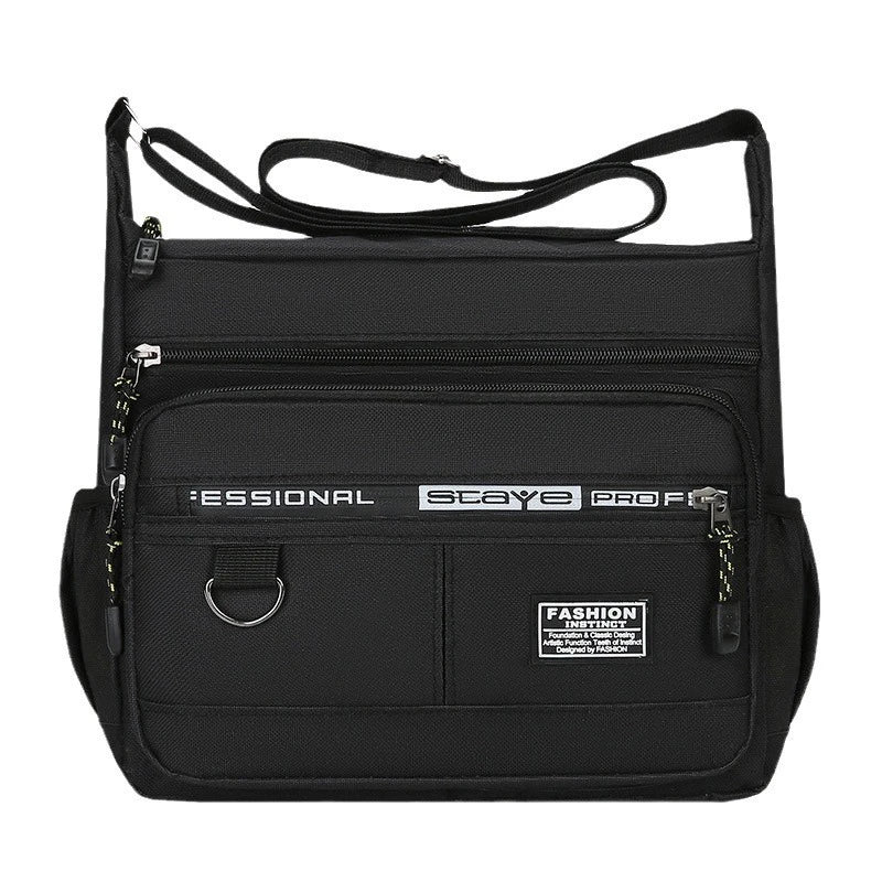 Men's Polyester Crossbody Messenger Bag – Compact Sling Pack for Work & Outdoors