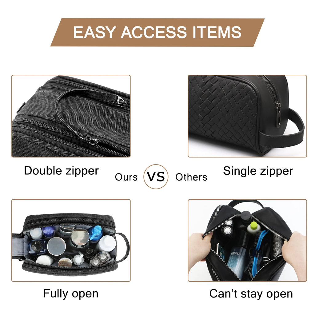 BAGSMART Toiletry Bag – Large Capacity Travel Organiser for Men & Women