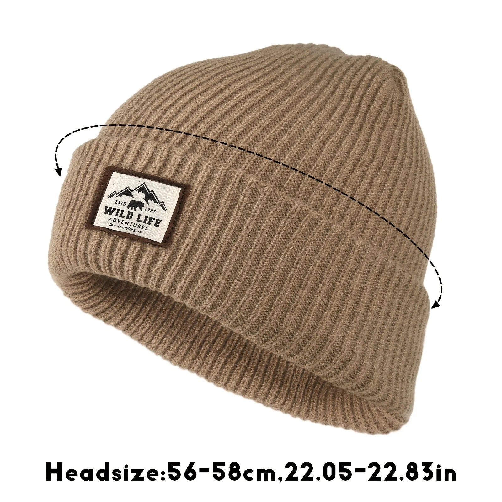 Men's Soft Knit Beanie – Windproof Skull Cap