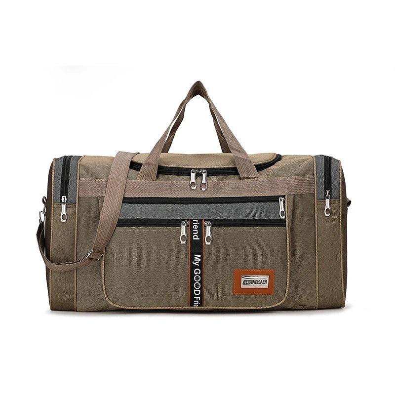 Large Nylon Weekender & Travel Duffel Bag – Gym, Overnight & Carry-On Holdall