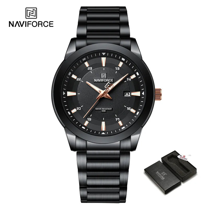 NAVIFORCE NF8029 Fashion Sport Watch | Stainless Steel | Luminous | Date Display