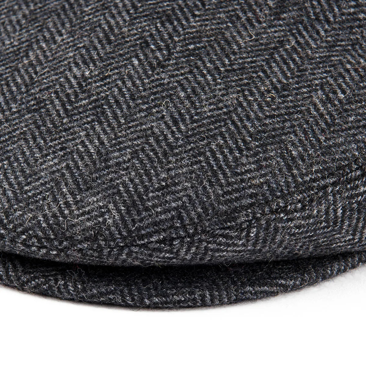 VOBOOM Wool Tweed Herringbone Flat Cap – Newsboy & Ivy Hat for Men & Women