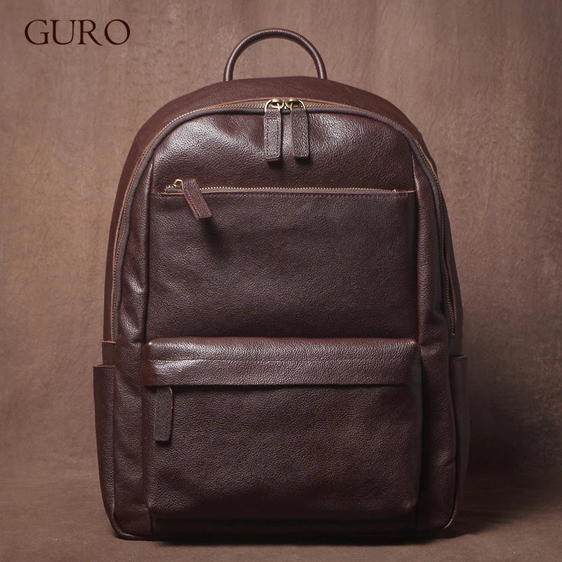 GURO Genuine Leather Laptop Backpack