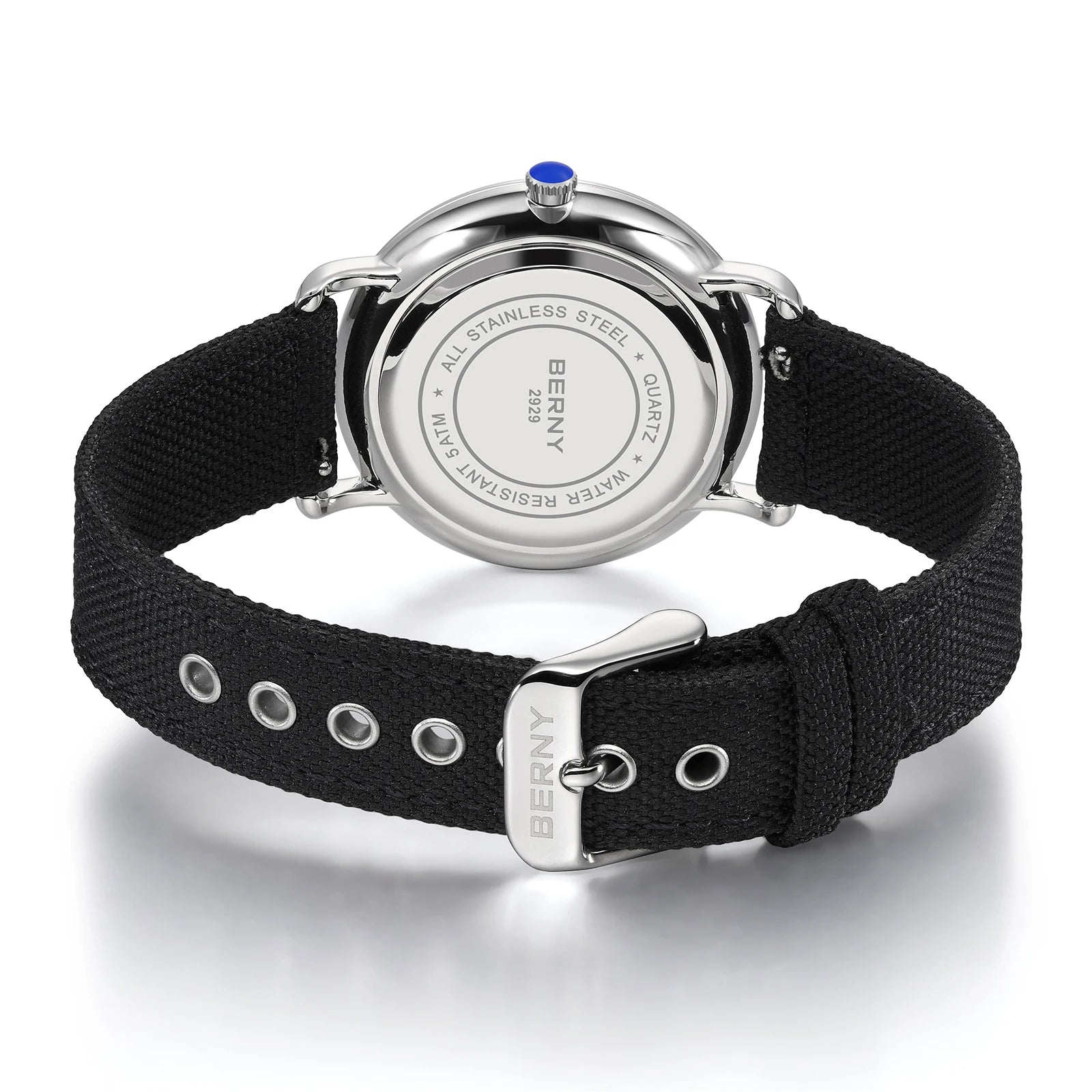 BERNY 2929CS Smart Casual Quartz Watch | Miyota 1L45 | 5ATM | Quick-Release Canvas Strap