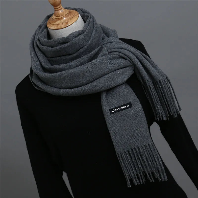 Men's Cashmere Blend Solid Scarf