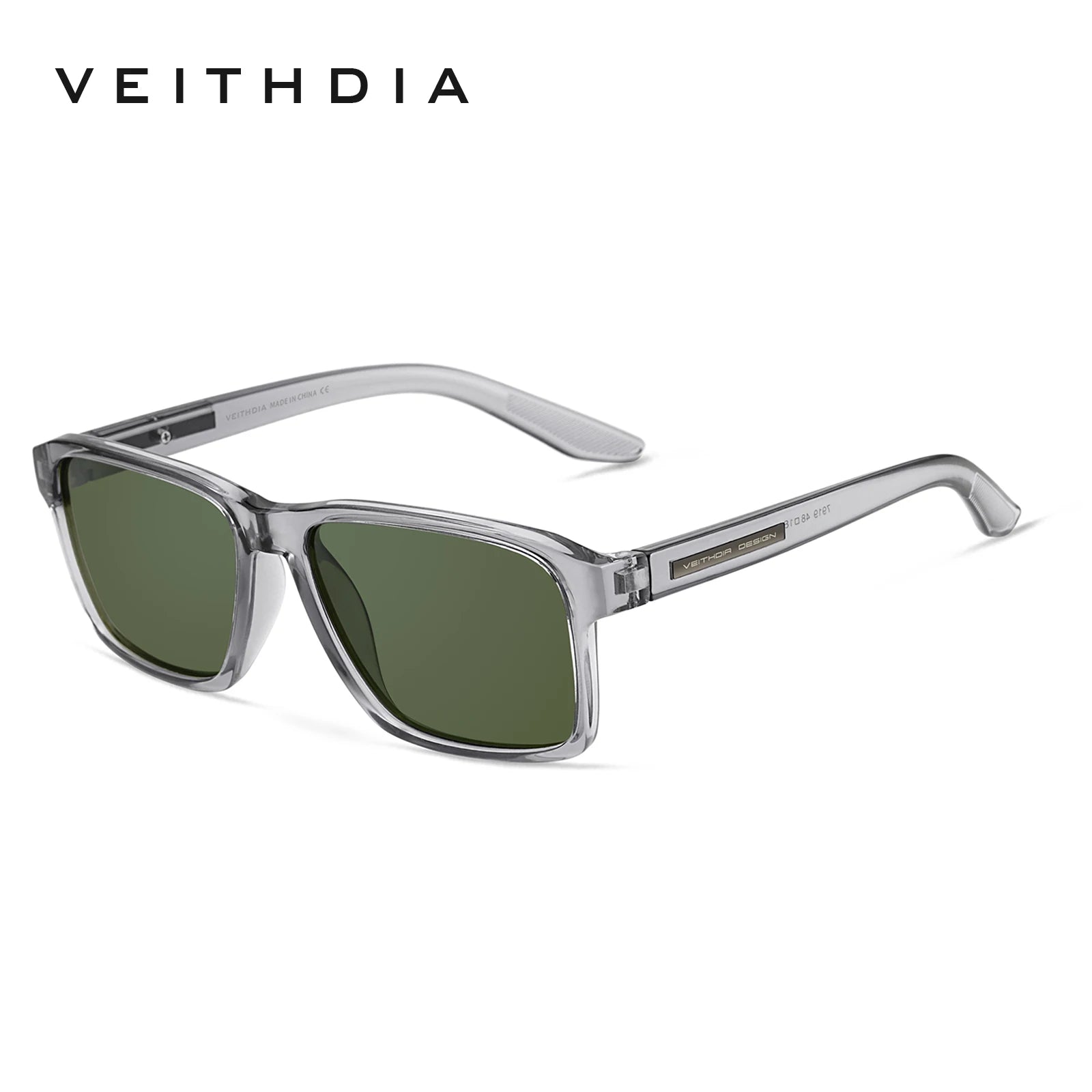 VEITHDIA Polarized Sunglasses | Square TR-90 Frame | UV400