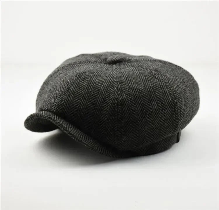 Men's Herringbone Newsboy Cap – Large Fit