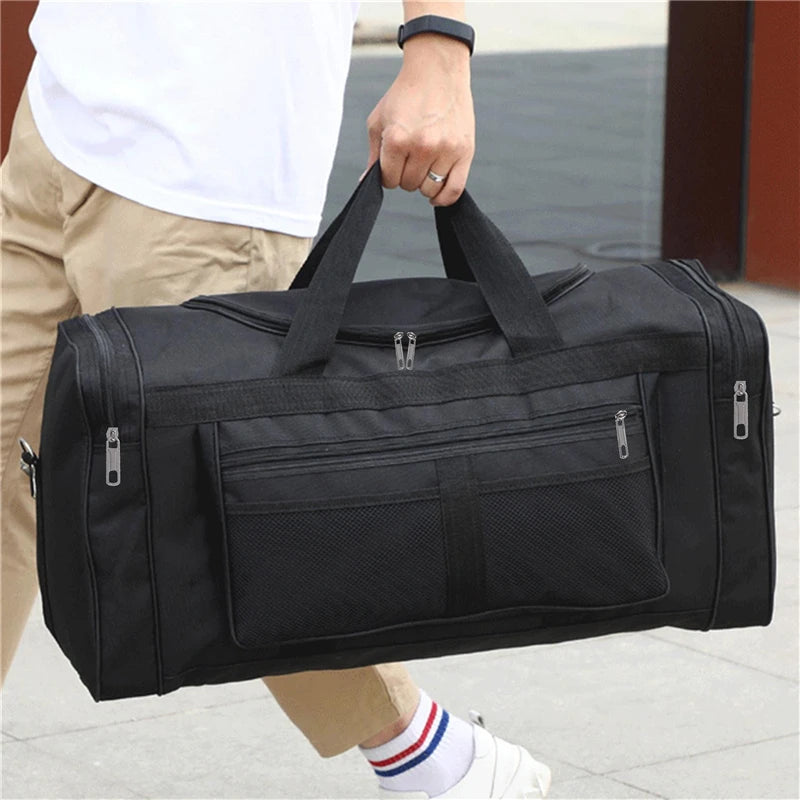 Large Nylon Weekender & Travel Duffel Bag – Gym, Overnight & Carry-On Holdall