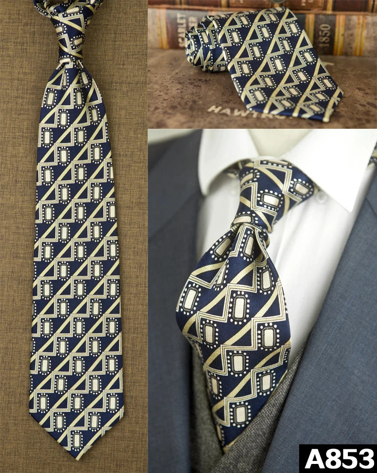 100% Silk Men's Printed Necktie – Vintage & Novelty Collection