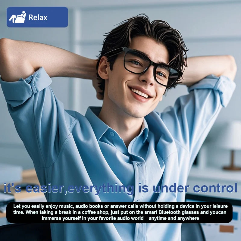LIGE Smart Glasses – 2-in-1 Magnetic Lenses, Bluetooth Calling, UV400 Polarised