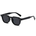 SO&EI New Square Sunglasses Women Retro Rivets Men Trending Sun Glasses UV400