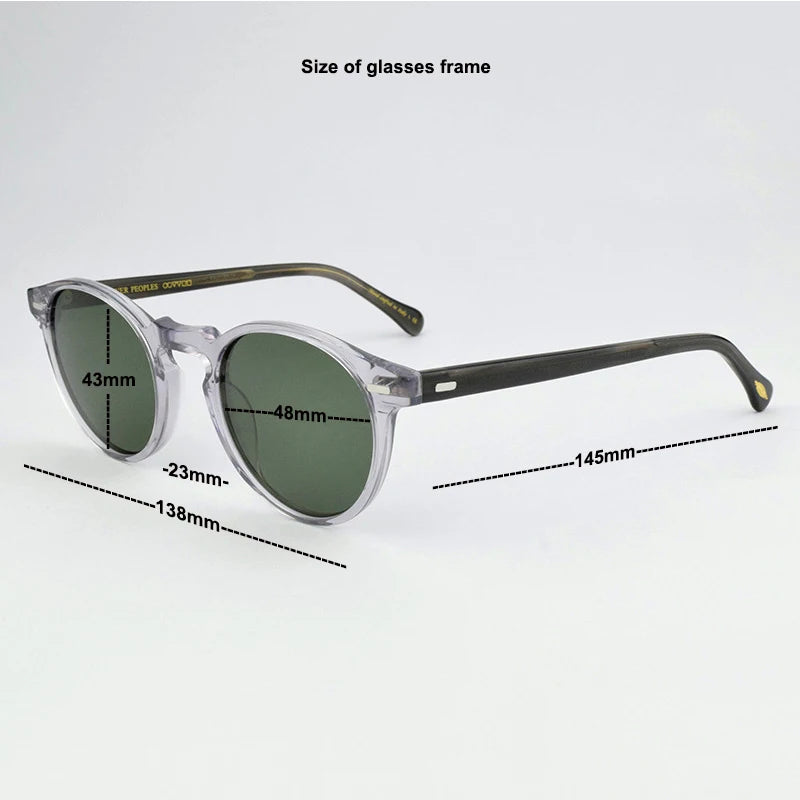TAG Hezekiah 5186 Polarized Photochromic Round Sunglasses