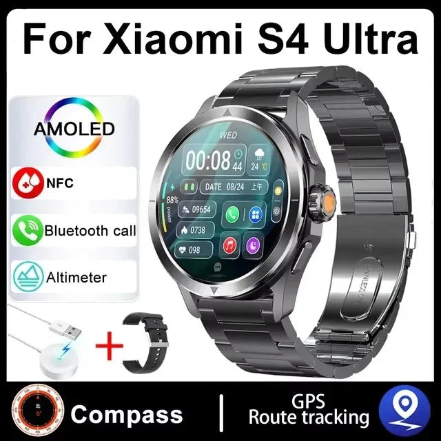 Hiwego S4 Ultra Smartwatch | 1.53" AMOLED, NFC, GPS, Compass & IP68