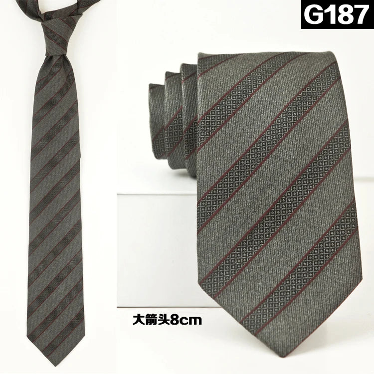 100% Silk Men's Necktie – Multi-Pattern Collection
