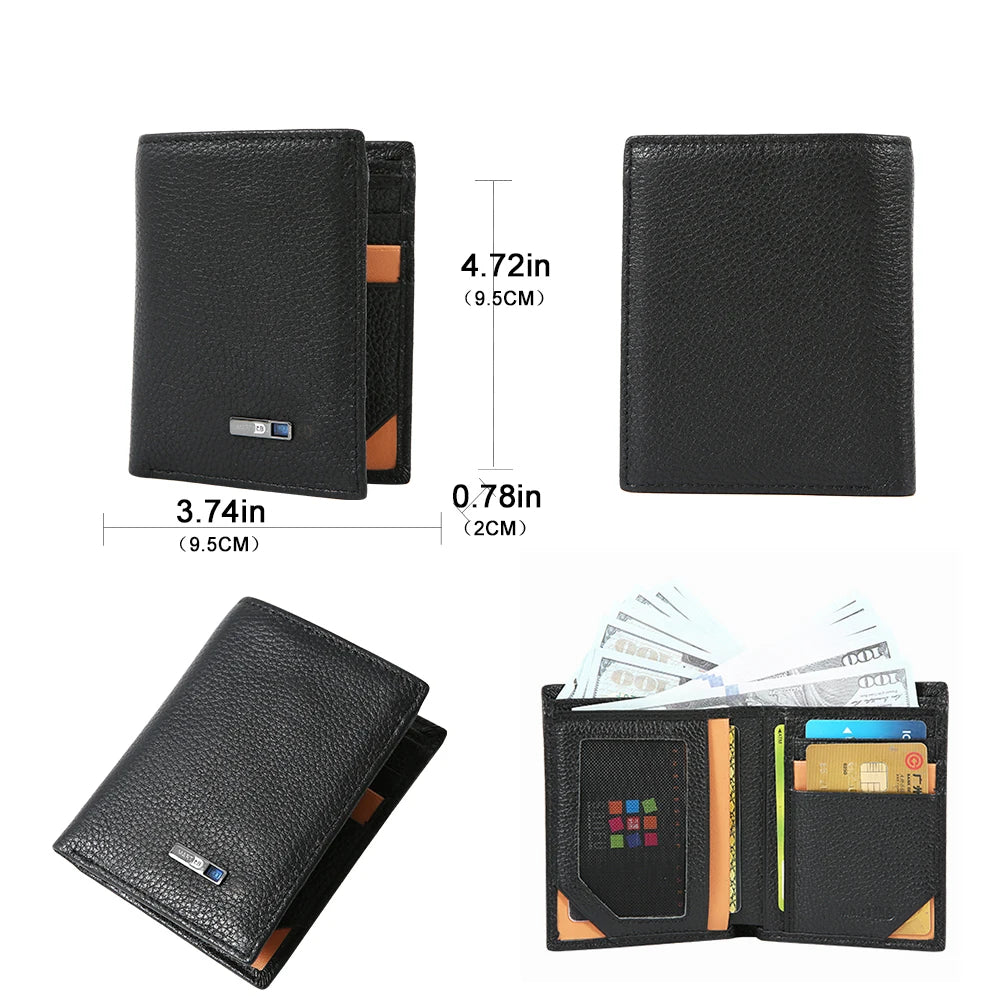 Smart Tracker Genuine Leather Men's Wallet