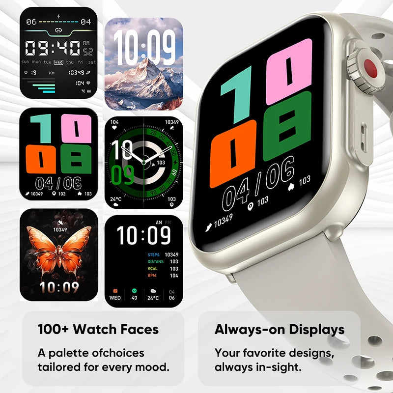 BOXUXING 1.85" AMOLED Smartwatch | 1000mAh, IP68, Bluetooth Calling & GPS