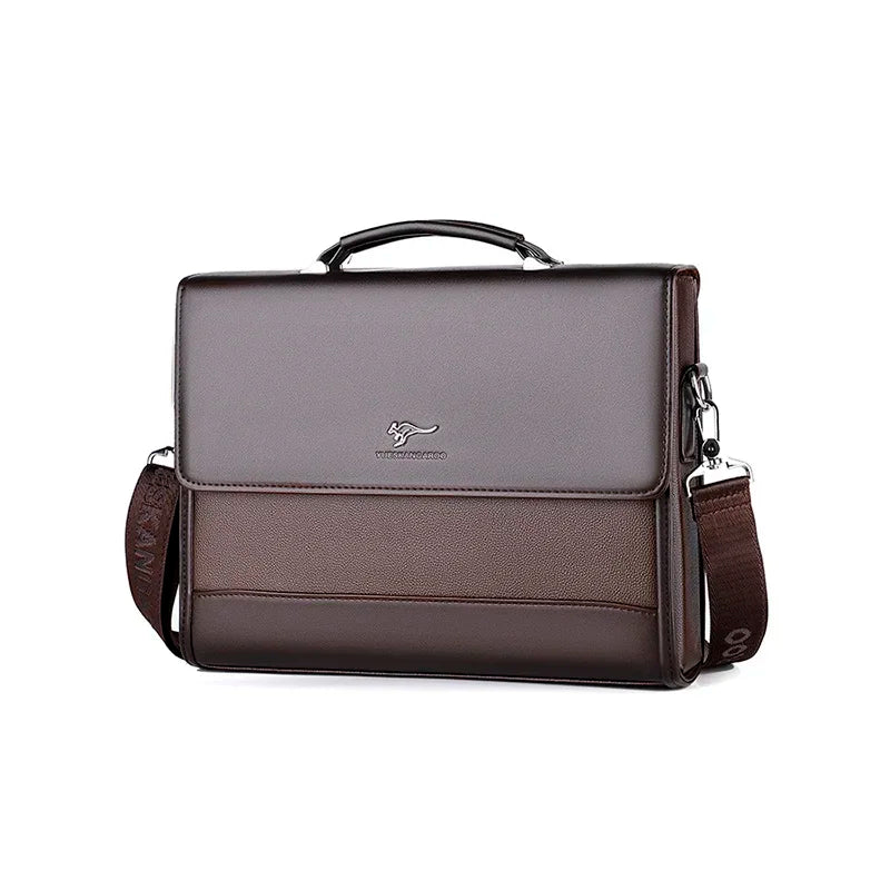 Male Handbags Pu Leather Men's Tote Briefcase Business Shoulder Bag for Men 2026 Brand Laptop Bags Man Organizer for Documents