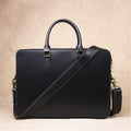 OKLRPS Crazy Horse Leather Briefcase | First-Layer Cowhide, Fits 16" Laptop