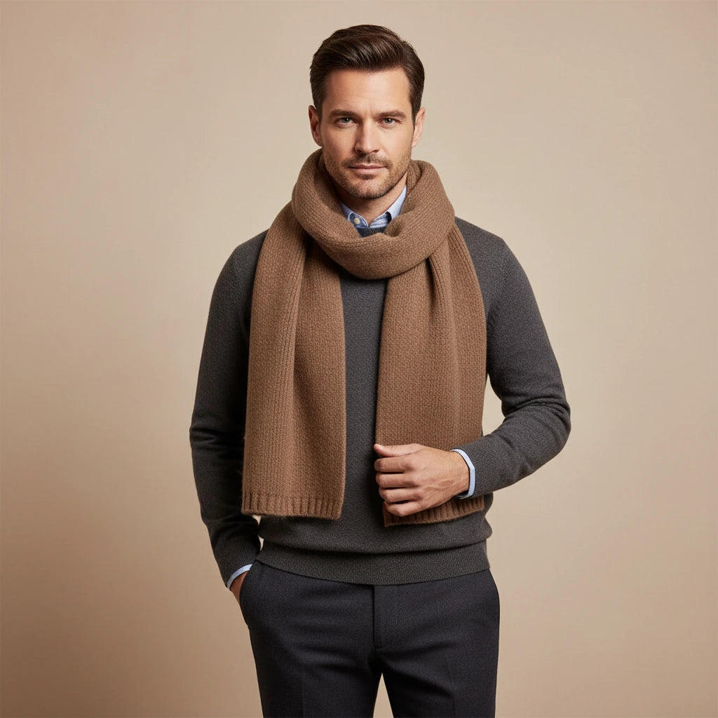 Sheep Wool Knit Scarf