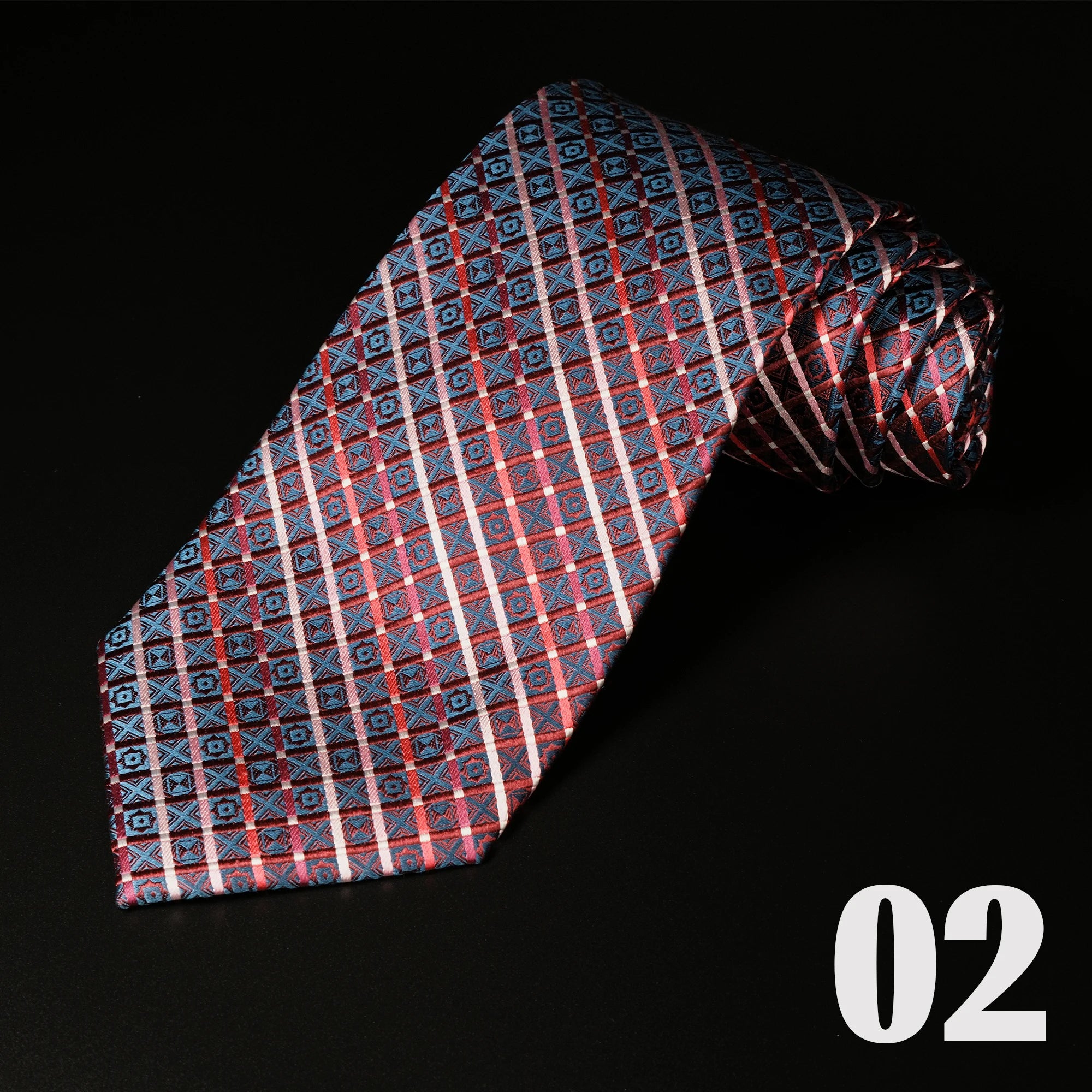 Men's Silk Jacquard Necktie – 10cm Wide Business & Wedding Tie