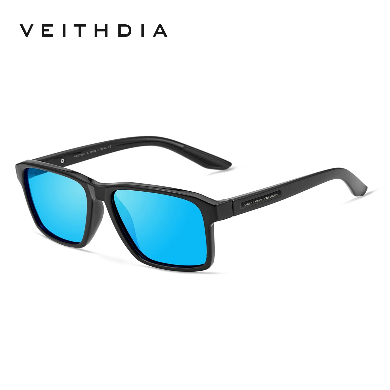 VEITHDIA Polarized Sunglasses | Square TR-90 Frame | UV400