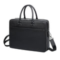 Vintage Split Leather Briefcase — Executive Laptop & Document Bag