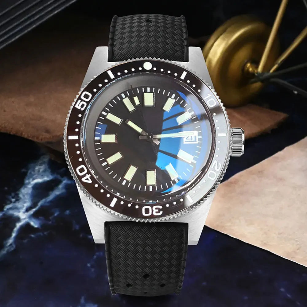 Tandorio 41mm 62MAS Dive Watch – Seiko NH35A, Ceramic Bezel, AR Sapphire, 300m Water Resistant