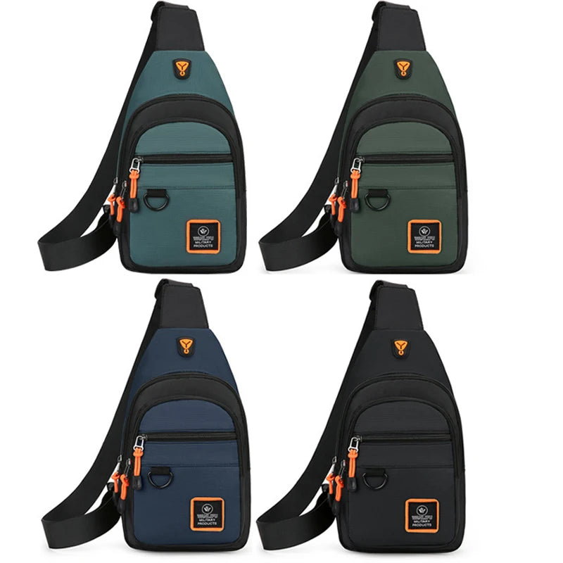 Men's Waterproof Oxford Crossbody Bag – Outdoor Hiking & Cycling Shoulder Bag