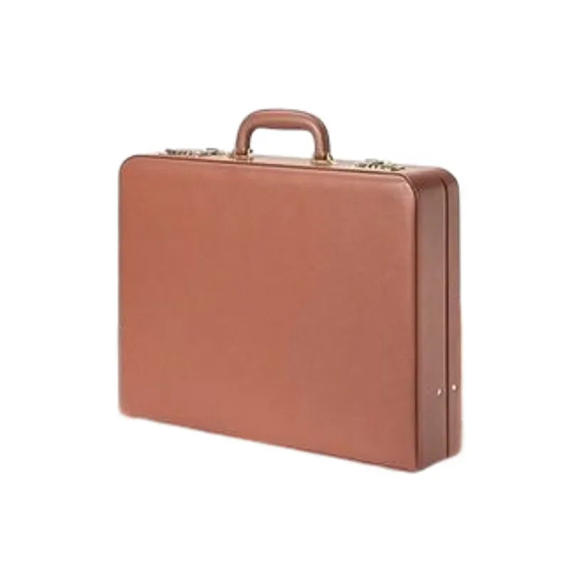 Large Format PU Leather Attaché Case | Multifunctional Document & Laptop Organiser