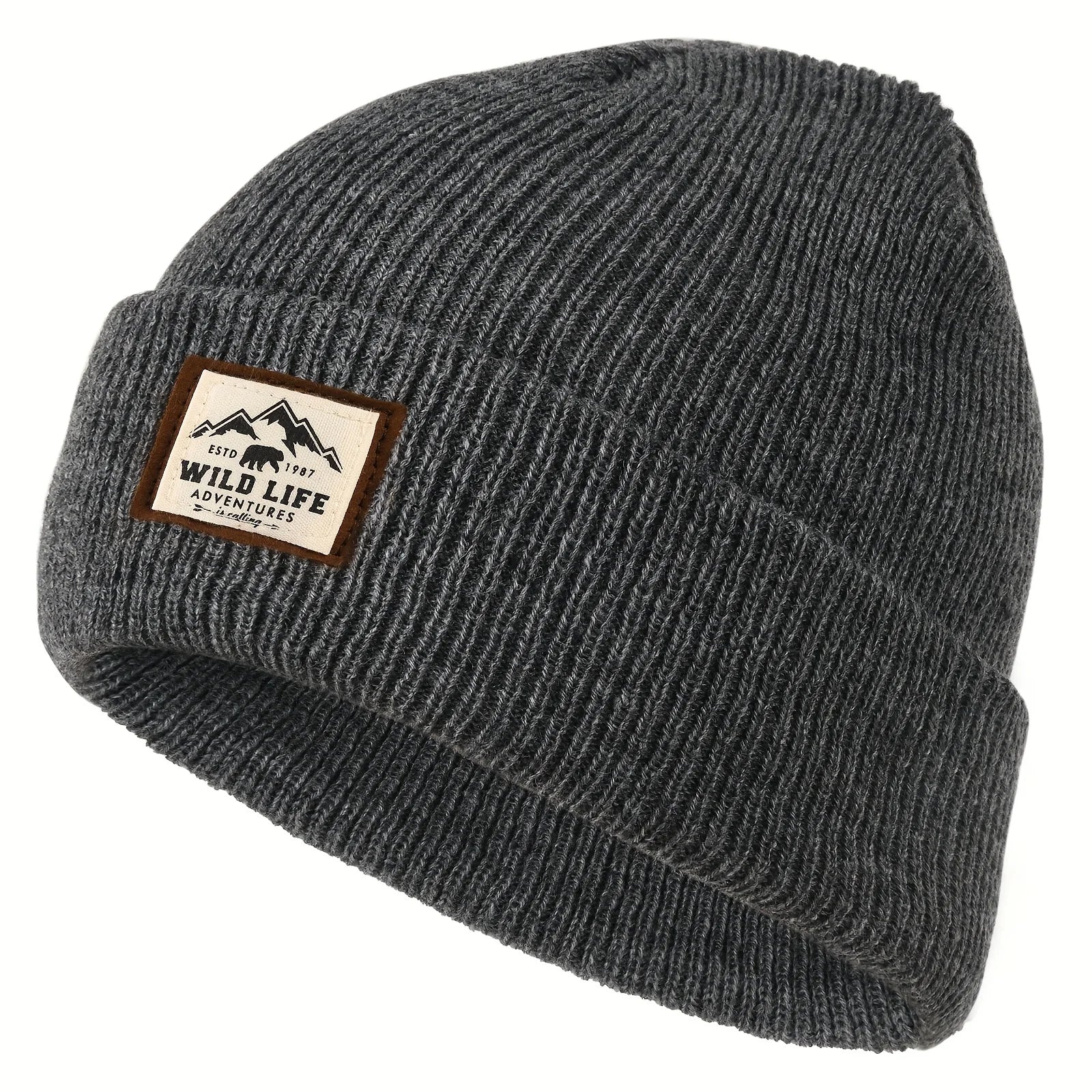 Men's Soft Knit Beanie – Windproof Skull Cap