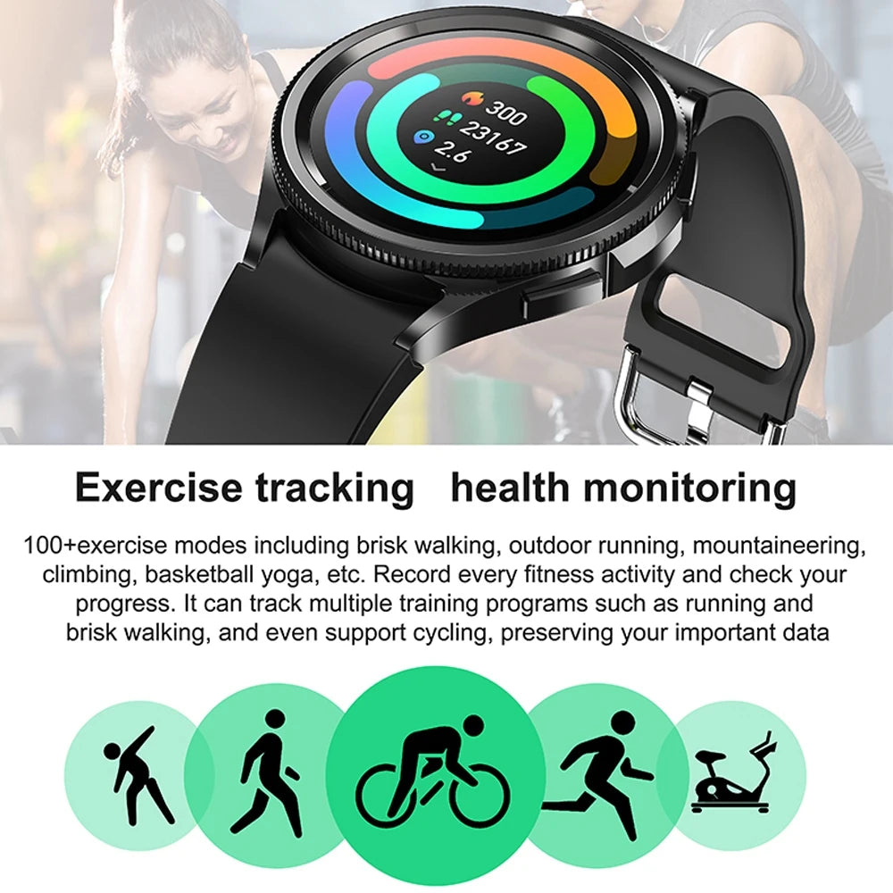 Jooeniok Watch 6 Pro Smartwatch | 1.46" AMOLED, Bluetooth Calling & GPS Sports Tracker