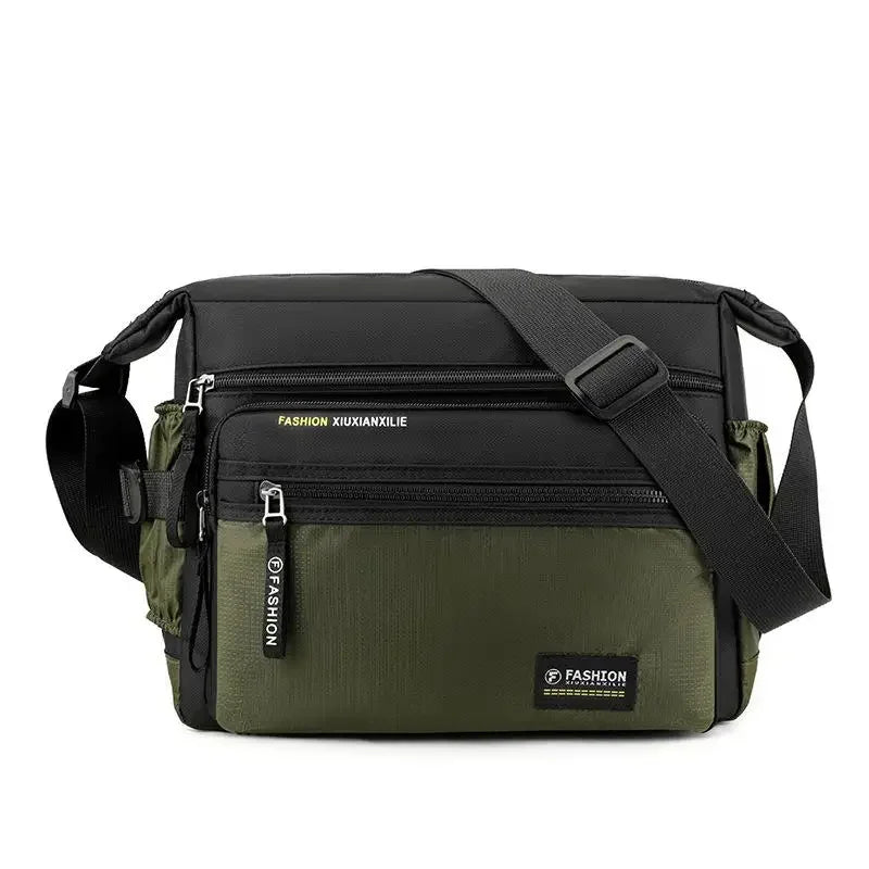 Men's Nylon Crossbody & Shoulder Bag – Casual Tote Messenger for Travel & Daily Use