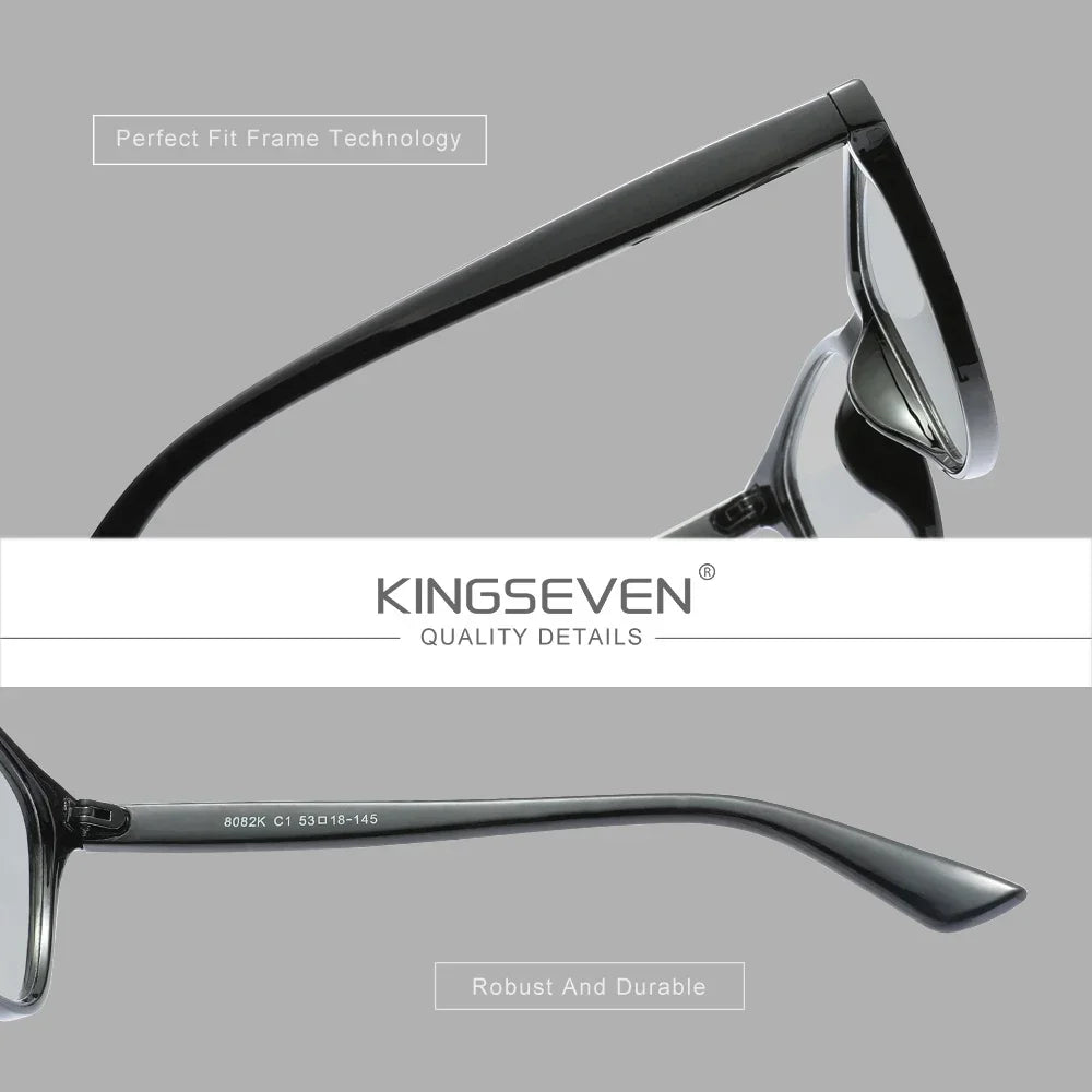 KINGSEVEN Anti-Blue Light Glasses Clear lenses For Women Men Computer Protection Eyewear Students Study Eyeglasses