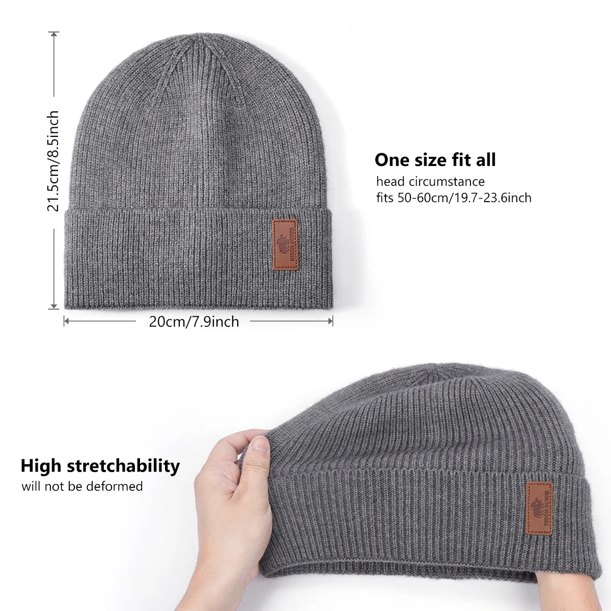 BISON DENIM Knitted Winter Beanie