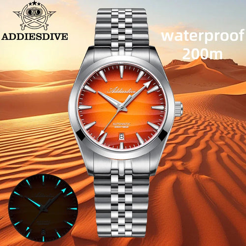 ADDIESDIVE Automatic Dive Watch — 39mm Sapphire Glass, 200m Water Resistant