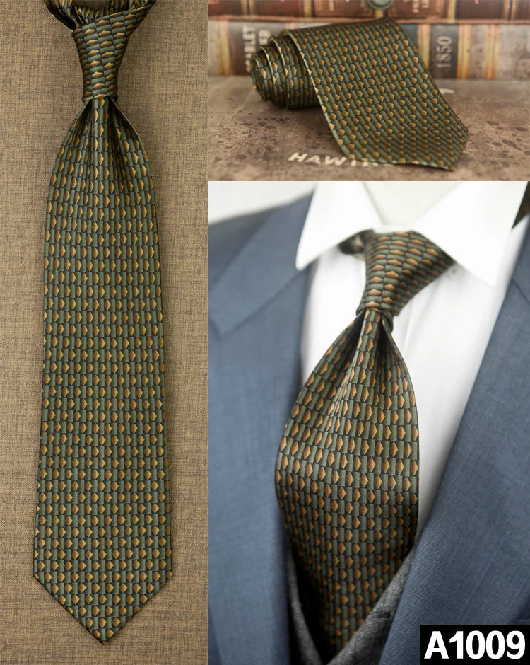 100% Silk Men's Printed Necktie – Vintage & Novelty Collection