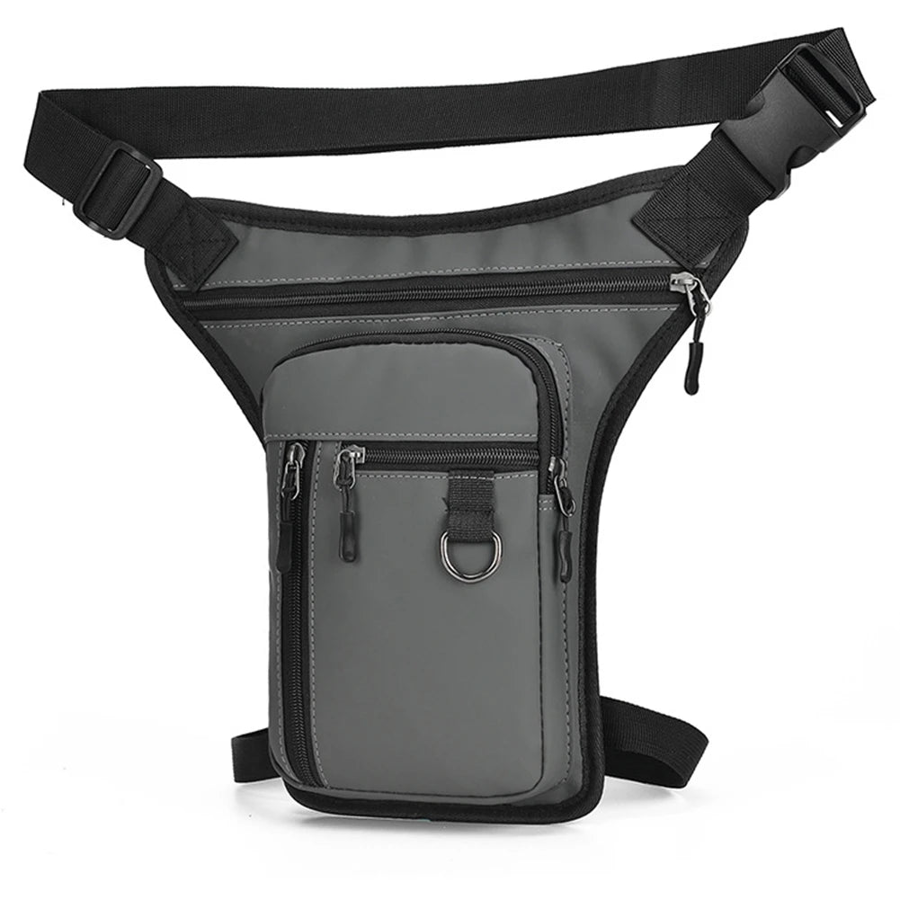 Men's Waterproof Drop Leg & Waist Pack – MOLLE Thigh Bag for Motorcycle & Hiking