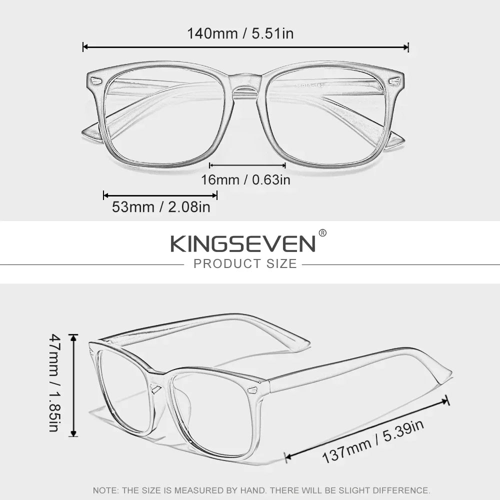 KINGSEVEN Anti-Blue Light Glasses Clear lenses For Women Men Computer Protection Eyewear Students Study Eyeglasses