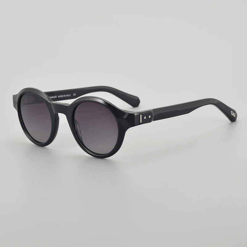 TAG Hezekiah T8766 Polarized Photochromic Round Sunglasses