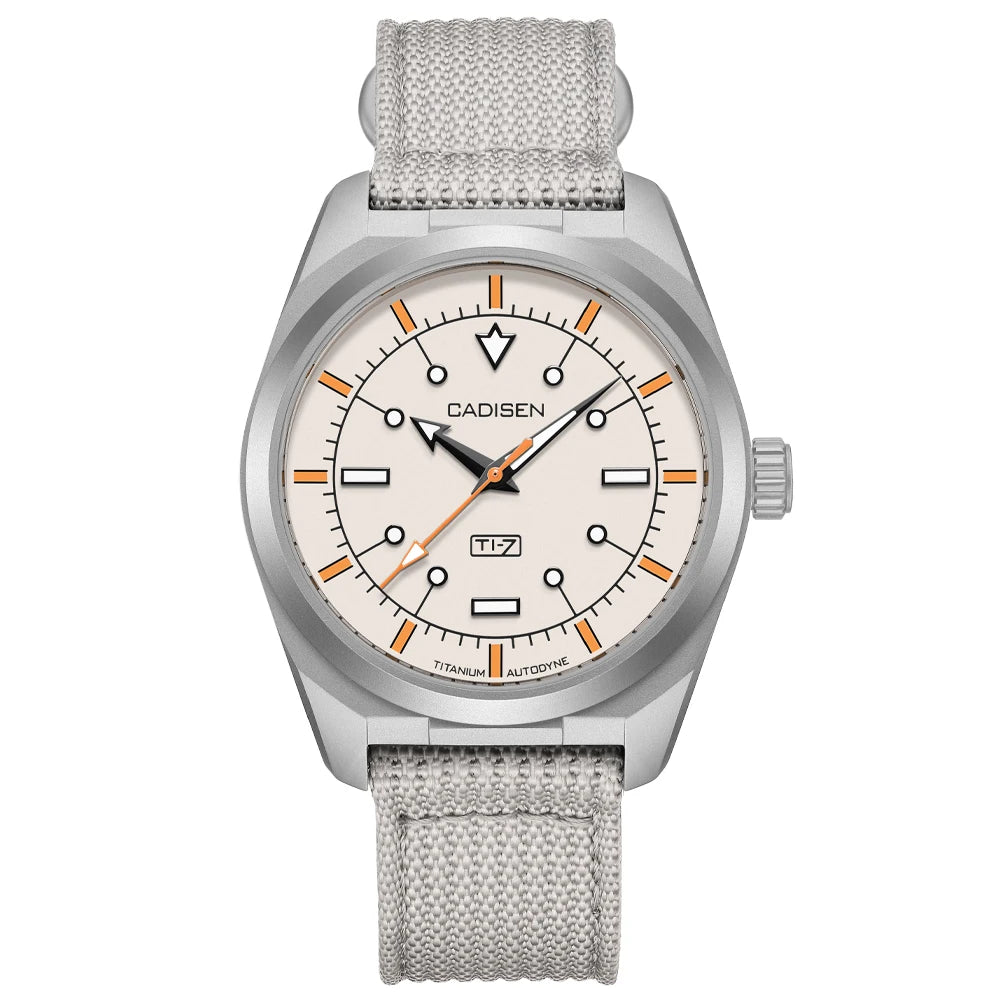 Cadisen C8246 Automatic Watch – Miyota 8215, Sapphire Crystal, NATO Strap, 100m Water Resistant