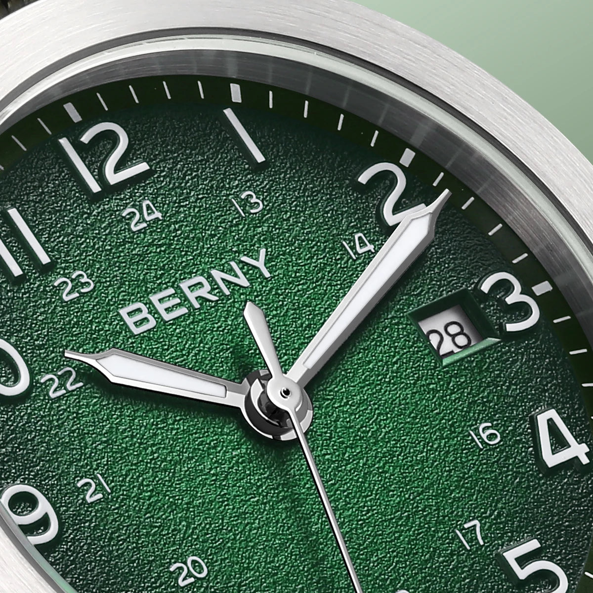BERNY 2498M Men's Quartz Watch | Miyota GM12 | 35.5mm | Nylon Strap