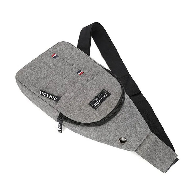 Men's Oxford Chest & Crossbody Bag – Casual Waterproof Shoulder Bag