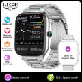 LIGE Smart Watch – 2.01" Display, 123+ Sport Modes, Bluetooth Calling, IP67